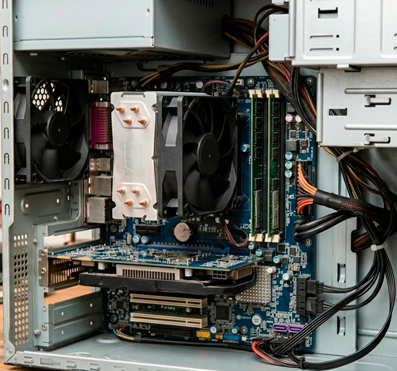 Home 3 PC após manutenção preventiva com limpeza completa.